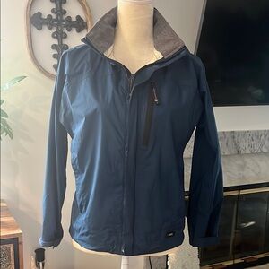 REI Blue Raincoat Lightweight Water-Resistant, Boys 12/14